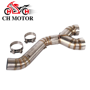Système d'échappement pour <span class=keywords><strong>moto</strong></span> S1000RR, tube de liaison de section intermédiaire, tube intermédiaire pour BMW S1000RR 2010-2014 S1000R 2010-2016 - Product Image 1
