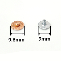 Logo personnalisé en cuir denim boutons à boutons-pression veste en jean vêtement métal double capuchon clous rivet pour sacs en cuir jeans