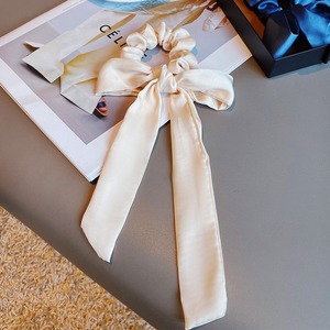Noeud de ruban <span class=keywords><strong>long</strong></span> multicolore en satin de couleur unie, <span class=keywords><strong>attache</strong></span>-<span class=keywords><strong>cheveux</strong></span> adapté aux femmes et aux filles pour un usage quotidien - Product Image 6