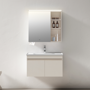 Modern Custom LED Mirror Cabinet Ceramic Wash <strong>Basin</strong> Waterproof Glass <strong>Bathroom</strong> Furniture <strong>Storage</strong> for Home Hotel <strong>Bathroom</strong> Vanities - Product Image 1