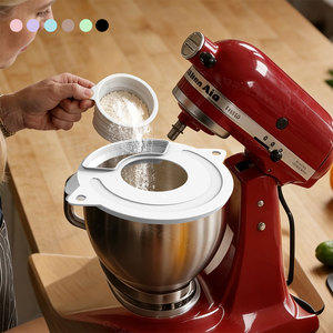 Protection anti-éclaboussures en silicone réutilisable KSM150, anti-déversement de farine, <span class=keywords><strong>couvercle</strong></span> de <span class=keywords><strong>bol</strong></span> pour batteur <span class=keywords><strong>KitchenAid</strong></span>, <span class=keywords><strong>couvercle</strong></span> hermétique avec petit <span class=keywords><strong>bol</strong></span> et entonnoir - Product Image 4