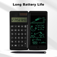 Petite calculatrice intelligente de bureau avec bloc-notes, design pliable, alimentation par batterie, pour les citoyens, frais d'importation, frais d'expédition