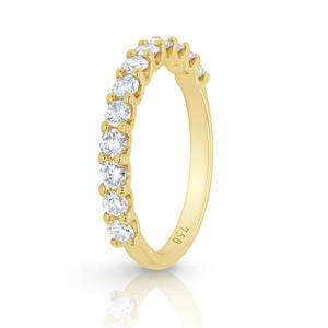 Bague en or blanc/jaune/rose 18 carats avec diamant de laboratoire - Product Image 4
