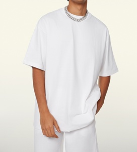 Best Quality 100% Cotton T-Shirt Custom Heavy and Comfortable Breathable Oversized Long Fit with Printed Logos on Sale - Product Image 4