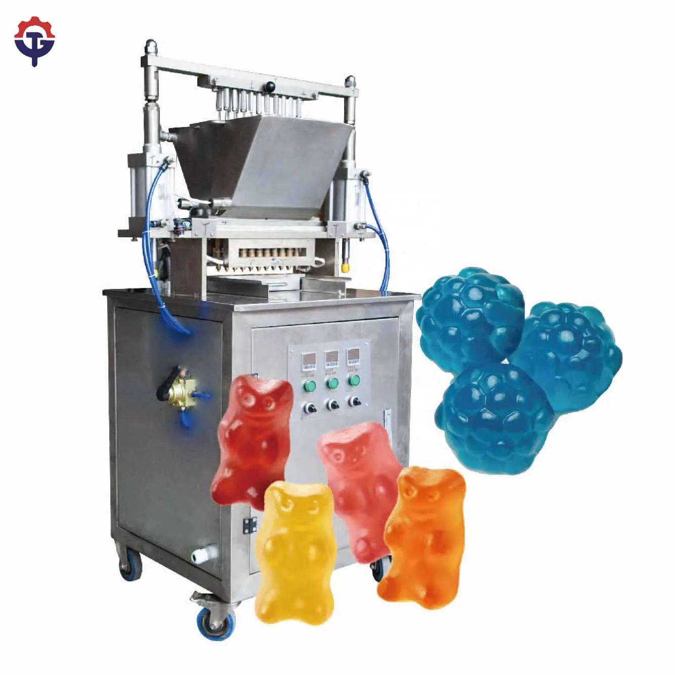Tg Kleine Gummies Snoep Depositor Machine Automatische Vitamine Zachte Jelly Snoep Gummy Productie Lijn Aangepaste