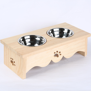 Cuenco ajustable para perros y gatos, muebles para mascotas, cuenco de madera para mascotas, mini cuenco de lujo para perros - Product Image 5