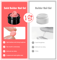 Deroi crème gel constructeur extension d'ongle solide constructeur d'ongle antiadhésif gel d'ongle assez pour ongles poly gel professionnel