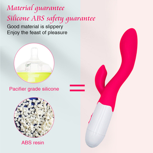 Mainan Seks <span class=keywords><strong>Vibrator</strong></span> Kelinci Titik G untuk Wanita Dildo Getar Pemijat Vagina Klitoris Getaran Isi Ulang Tongkat AV Mainan Seks Dewasa - Product Image 5