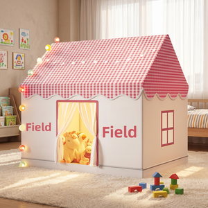 <span class=keywords><strong>Château</strong></span> de jeu portable de haute qualité pour bébé, tente d'intérieur multicolore en polyester ventilé 105*118*128cm pour enfants de 4 à 6 ans - Product Image 5