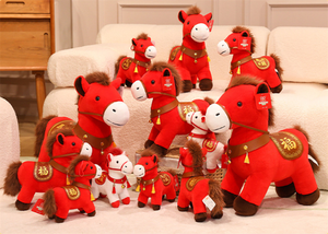 Peluche Cheval HY2, Cadeau d'Anniversaire pour Enfants, Rembourrage en Coton PP, Confort, Nouvel An Lunaire 2026, Personnalisé - Product Image 5
