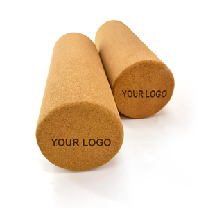 Rodillo de Yoga de Corcho para Masaje Muscular, Material Natural de Alta Densidad, Logotipo Personalizado <span class=keywords><strong>CAINA</strong></span> Home Gym - Product Image 1