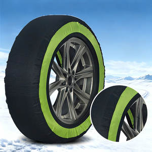 כיסויי צמיגים איכותיים לשלג, כיסוי מלא, שרשראות חירום לצמיגי רכב, בדי טקסטיל, מכוניות משפחתיות/SUV/MPV, התקנה קלה, חדש - Product Image 2