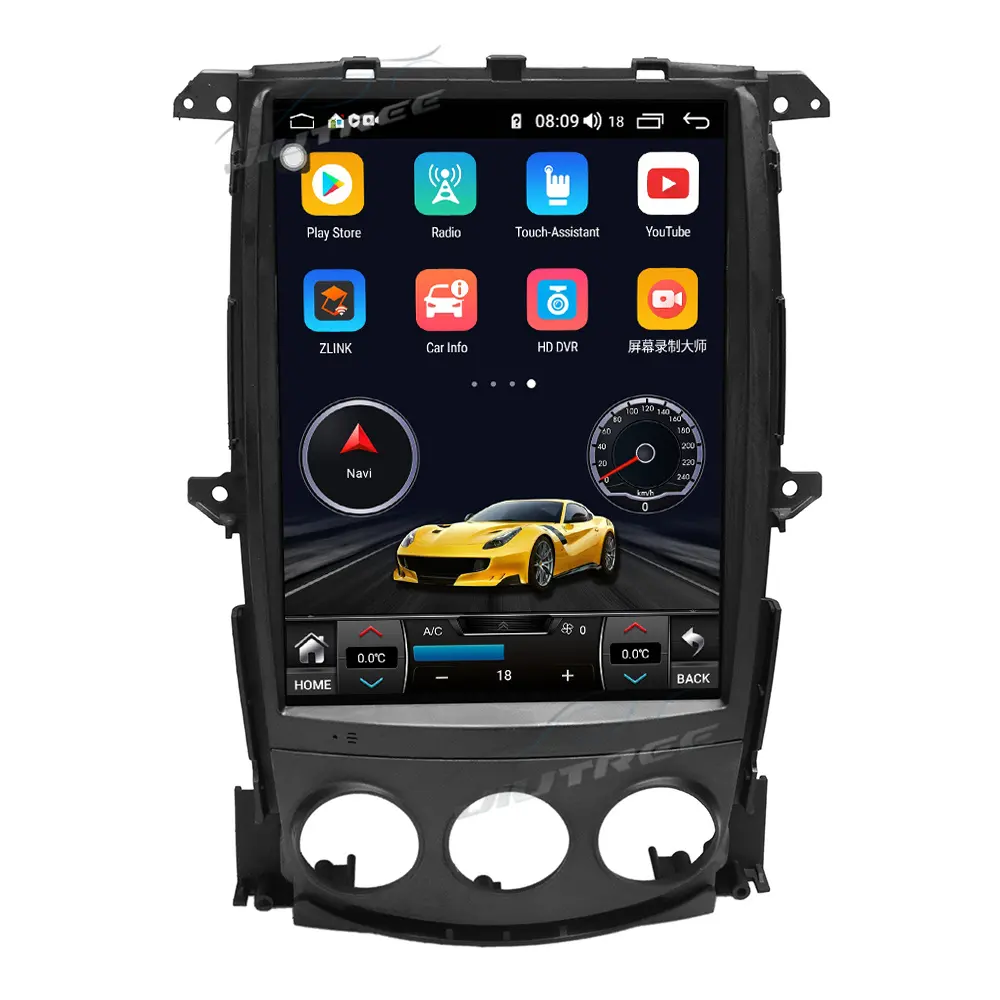 Android 10 Autoradio Tesla Style für Nissan 370Z 2008-2018 Multimedia-Video-Player GPS-Navigation Carplay Head Unit Touchscreen