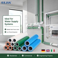 Tuyau PPR de qualité supérieure, non toxique, pour eau chaude et froide, écologique, haute résistance, composite multicouche, certifié CE ISO
