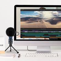 Kit de microphone USB MIM-777, microphone de jeu pour ordinateur PC avec trépied et filtre