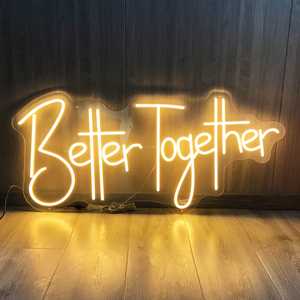 Insegna Luminosa LED Personalizzata 'Better Together' Lettere Luminose per Decorazione Matrimoni e Feste Insegne Elettroniche - Product Image 2
