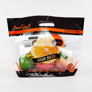 Bolsa con cremallera antivaho personalizada para mantener el embalaje de plástico fresco para frutas frescas, naranja, manzana, <span class=keywords><strong>uva</strong></span>, cereza, bolsas de verduras con asa - Product Image 1