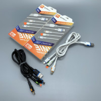 Cable USB Multifunción 3 en 1 con Blindaje Trenzado y Carga Rápida para Teléfono Móvil, Auriculares y Computadora, Precio de Fábrica
