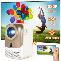 Mini projecteur LED intelligent Android LCD 1080P CRE 3D Support 2000 Lumens HIFI Stéréo Portable Format de poche pour influenceurs 4K