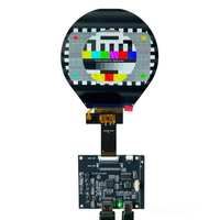 Modul Layar LCD TFT Bulat 3.4" 800x800 JD9365 Antarmuka MIPI Layar IPS untuk Perangkat Rumah Pintar & Medis