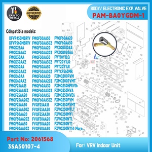 Vanne d'expansion électronique d'origine PAM-BA0YGDM-1 3SA50107-4 pour climatiseur Daikin VRV, pièces de rechange. Pièces HVAC - Product Image 4