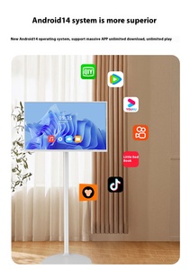 Kiosque tactile intelligent Android de 27 pouces |   Affichage numérique 8+128G pour la vente au détail en intérieur MJK-270L Mobilité sans fil et intégré - Product Image 4