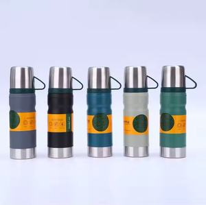 Botella de agua de acero inoxidable de doble pared, frasco al vacío, juego de regalos de boda, termo de acero inoxidable, regalo, vasos promocionales - Product Image 3