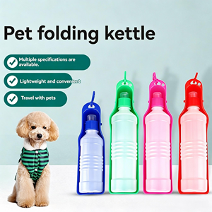 Mass Inventory Portable Cat Pet <b>Dog</b> Collapsible Travel Water <b>Bottle</b> for Walking Outdoor Plastic Collapsible Water Dispenser - Product Image 4