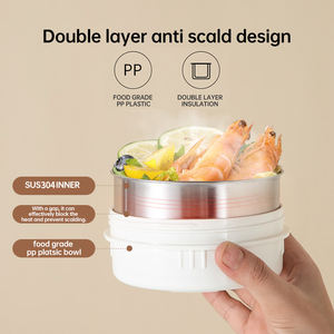 Lonchera Nueva de Acero Inoxidable Lekfre, Loncheras al Vacío, Calentador de Alimentos y Conservador de Frescura, Contenedores de Alimentos <span class=keywords><strong>para</strong></span> <span class=keywords><strong>la</strong></span> <span class=keywords><strong>Familia</strong></span> - Product Image 6