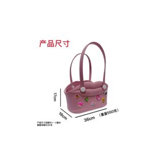 Sac de plage multifonctionnel New Lip <span class=keywords><strong>Kiss</strong></span> EVA de haute qualité Style classique DIY avec deux sections ouvertes Motif de bonbons délicats - Product Image 6