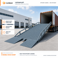 Rampe mobile pliante 10T CATHAY pour déchargement de conteneurs par chariot élévateur