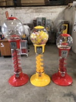 Distributeur automatique populaire à pièces pour enfants en spirale de 145 cm de haut distributeur de boules de 63mm pour capsules Gumball