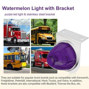 12V 24V Big Watermelon <strong>Led</strong> Marker <strong>Light</strong> Turn Signal <strong>Lamp</strong> Indicators Warning <strong>Light</strong> for Truck Trailers Caravan Bus Van Lorry - Product Image 3