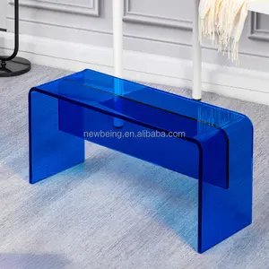Nordic acrylic stools minimalist modern dining chairs shoe changing stools bench benches adult transparent bed end stools