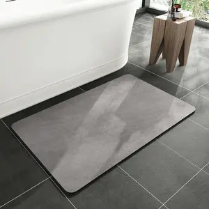 快干硅藻土硅藻土浴垫防滑超吸水浴室门matbath脚垫地毯可洗地垫