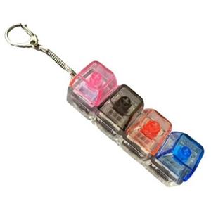 Teclado Cat Xiaoqi de 4 Teclas con Keycaps Transparentes de Plástico, Interruptor de Alivio de Presión, Licenciado, Marca Privada, Llavero para Teclado - Product Image 2