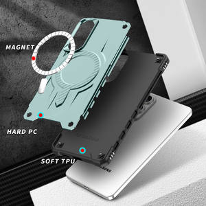 สำหรับ Samsung S25 EDGE 2 in 1 TPU PC ฝาหลังกันกระแทกพร้อมเคสโทรศัพท์แม่เหล็กสำหรับ iPhone 16E 15 14 13 <span class=keywords><strong>12</strong></span> PRO MAX - Product Image 4