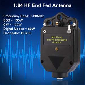 Antenne HF à alimentation externe YU améliorée 150W 1-30MHz avec <span class=keywords><strong>balun</strong></span> 1:64, indice de protection IP67 - Product Image 2