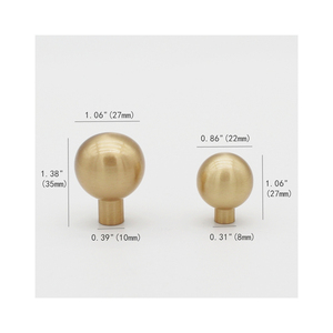 Cabinet Handles Kitchen Cabinets Handle Drawer Pulls Brass Material Cabinet <strong>Door</strong> <strong>Knobs</strong> Furniture Round <strong>Knob</strong> - Product Image 5