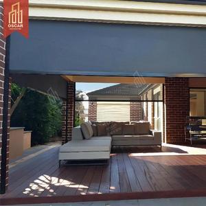 Điện cơ giới Zip Màn hình PVC CuộN ngoài trời Patio Sun Shading Con lăn mù Patio ban công vườn Windproof bóng râm rèm cuốn - Product Image 1
