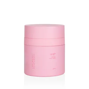 Stoples pompa kosmetik tanpa udara warna-warni krim mata merah muda stoples tanpa udara kemasan krim wajah 15g 30g 50g plastik Shanghai 10-30days