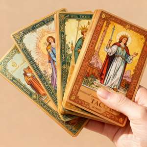 Stampa Soulful 36 tarocchi ispirano affermazione positiva Oracle Deck carta dei tarocchi personalizzata con bordi scivolati in oro con scatola magnetica - Product Image 2