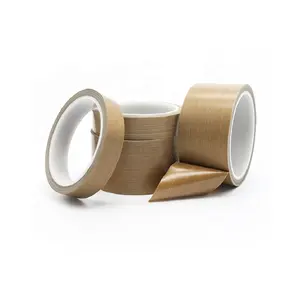Hot Selling Fluoroplastic Adhesive Tape PTFE Fiberglass Cloth Silicone Adhesive Tape For Continuous Seal
