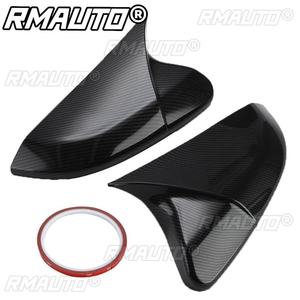 2 Piezas de Cubiertas de Espejo Retrovisor de Fibra de Carbono con Forma de Cuerno para Honda Civic 2016-2020 - Product Image 5