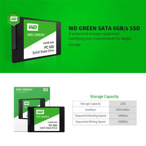 ของแท้ 100% สำหรับ <span class=keywords><strong>WD</strong></span> 2TB <span class=keywords><strong>1TB</strong></span> 480GB 240GB สีเขียว ฮาร์ดดิสก์ภายในสำหรับพีซี ขนาด 2.5 นิ้ว <span class=keywords><strong>SSD</strong></span> โซลิดสเตทไดรฟ์ SATAIII 6Gb/s สูงสุด 545MB/s แบบภายนอก - Product Image 6