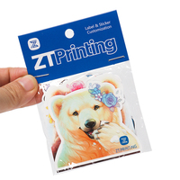 Autocollants en plastique violet or animaux de ferme personnalisés, marketing, vinyle mega, paquet d'autocollants découpés