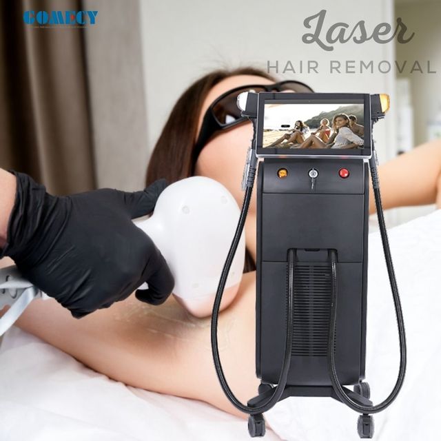 Newest 3 Wavelength 755nm 1064nm 808nm 940nm Professional Ice Painless Diode Laser Hair Removal Machine