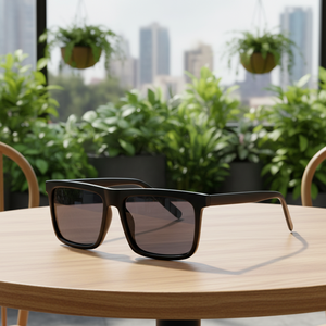 <span class=keywords><strong>Gafas</strong></span> <span class=keywords><strong>de</strong></span> <span class=keywords><strong>Sol</strong></span> Polarizadas <span class=keywords><strong>de</strong></span> Diseño para <span class=keywords><strong>Hombre</strong></span>, al por Mayor, con Etiqueta Privada, Cuadradas, Negras, con Protección UV - Product Image 3