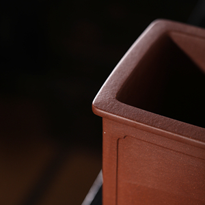 Maceta Zisha hecha a mano de arcilla púrpura original, forma rectangular, para plantar orquídeas - Product Image 2