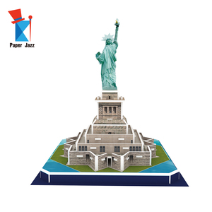 <span class=keywords><strong>Puzzle</strong></span> <span class=keywords><strong>3D</strong></span> en papier Paper Jazz - Créez votre propre <span class=keywords><strong>Statue</strong></span> de la Liberté - Jouet éducatif DIY pour les enfants de 5 ans et plus - Moins de 50 pièces - Product Image 2